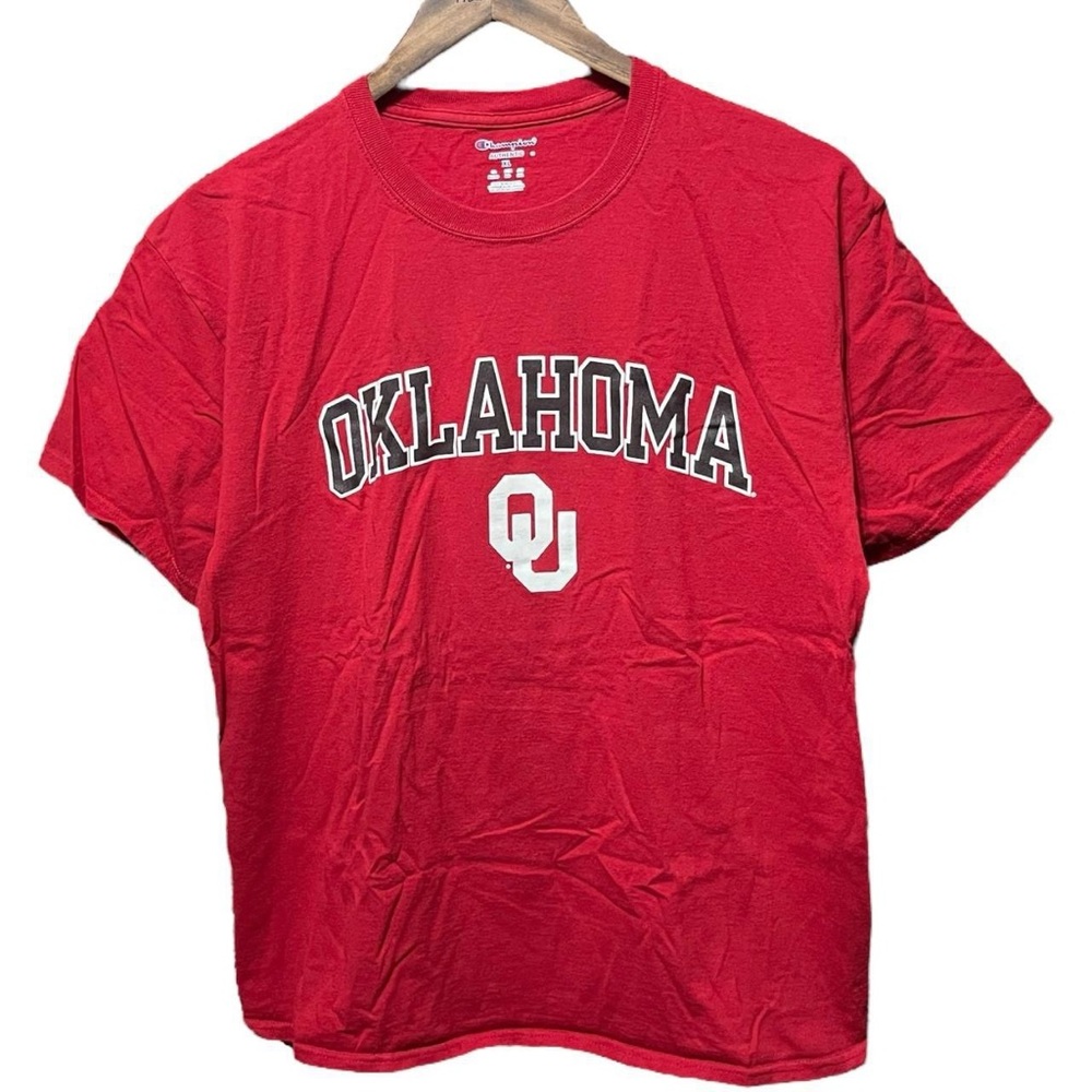 university of Oklahoma sooners college sports short sleeve crewneck school shirt
